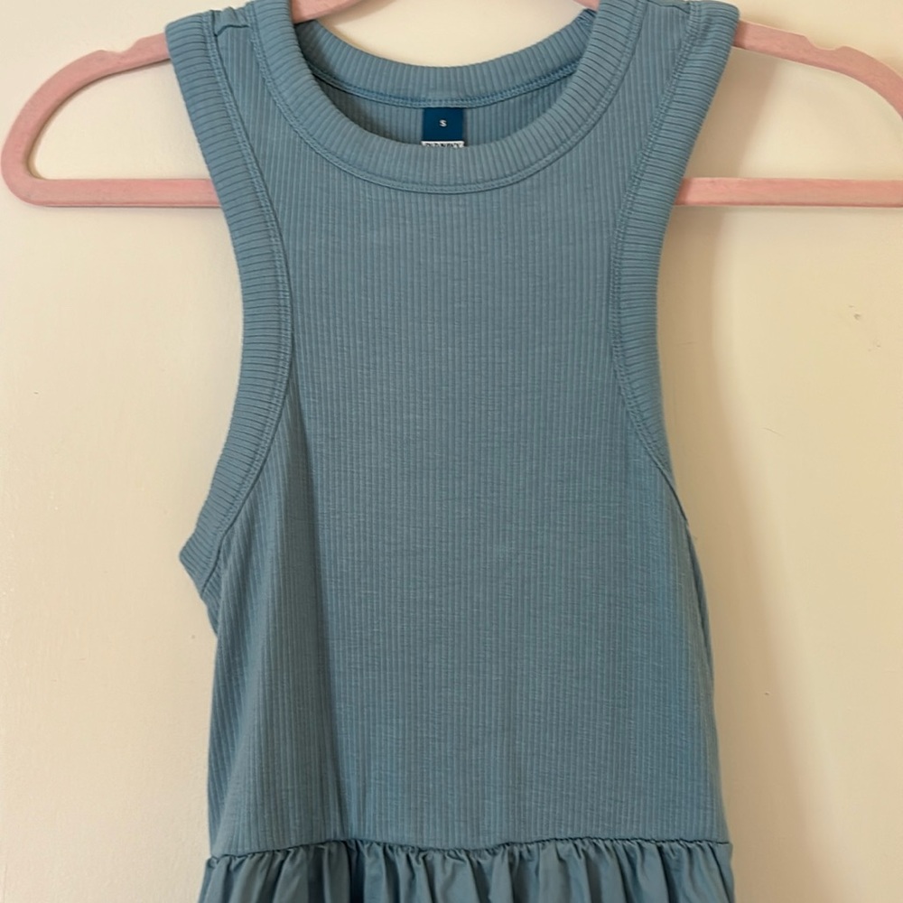 Blue size small mid length dress